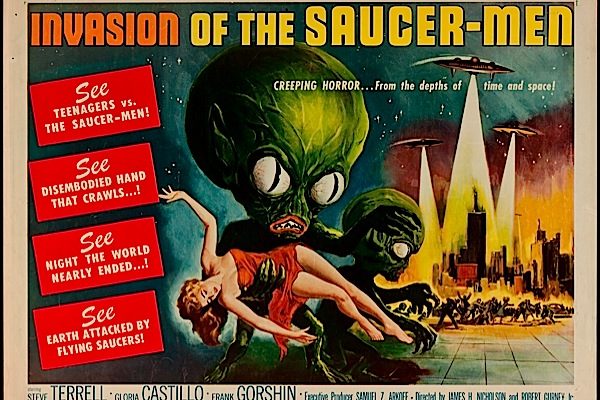 Invasion of The Saucer-Men movie poster 1957
