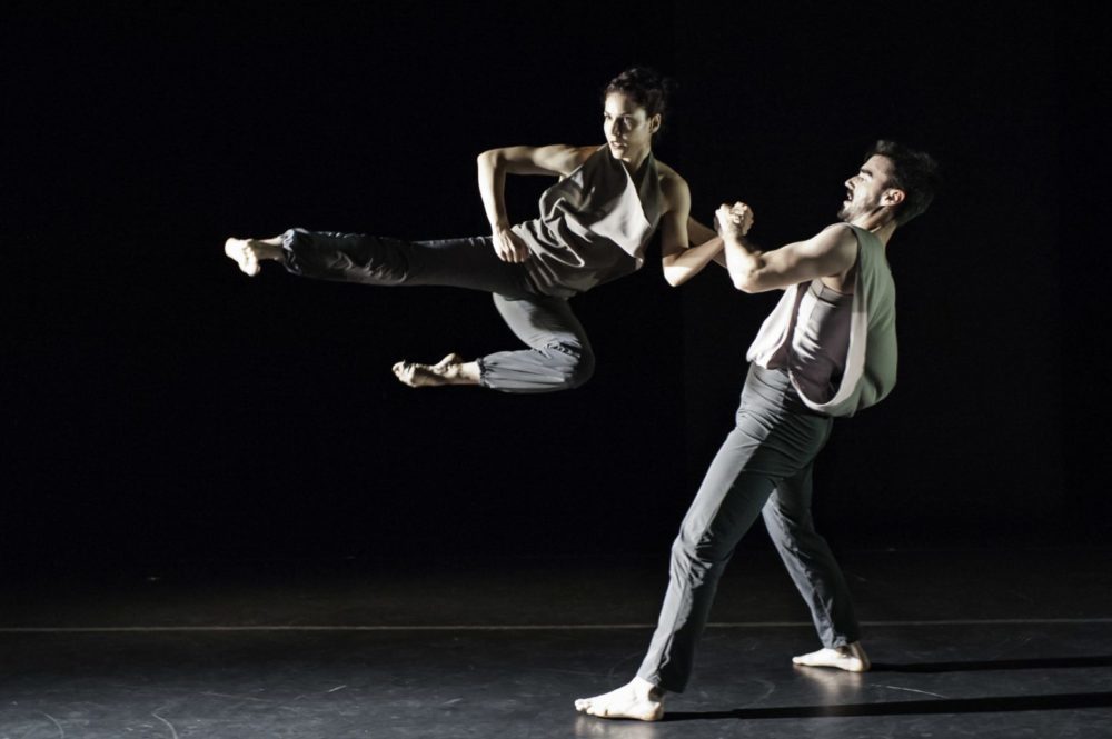Kate Weare Company dancers in the Marksman at the OCD Theater. Photo by Keira Heu-Jwyn Chang. 2017