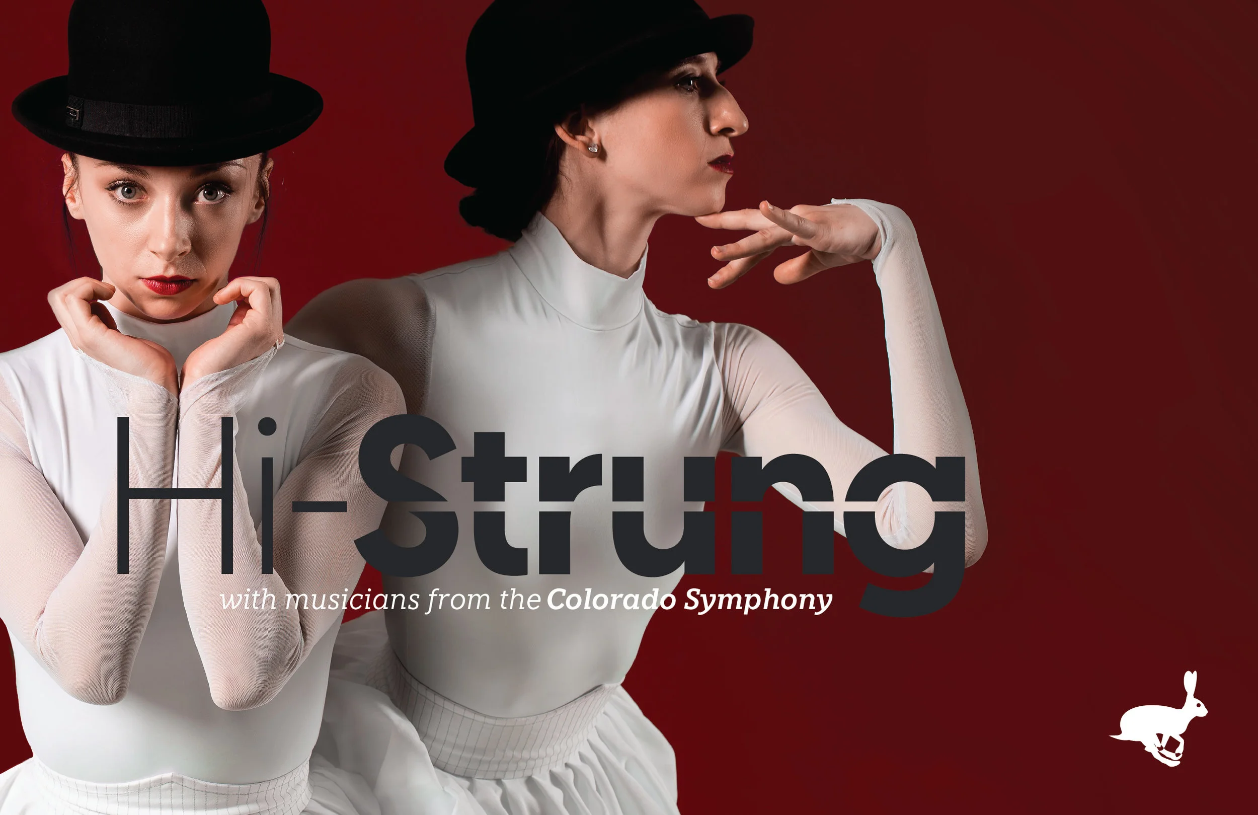 Wonderbound in Hi-Strung with musicians from the Colorado Symphony. Pictured Deanna Lefton and Morgan Sicklick. Photo by Amanda Tipton . 2019.