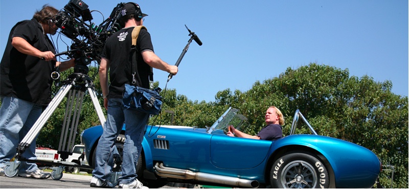 Stephen Becker being interviewed for a Shelby American documentary