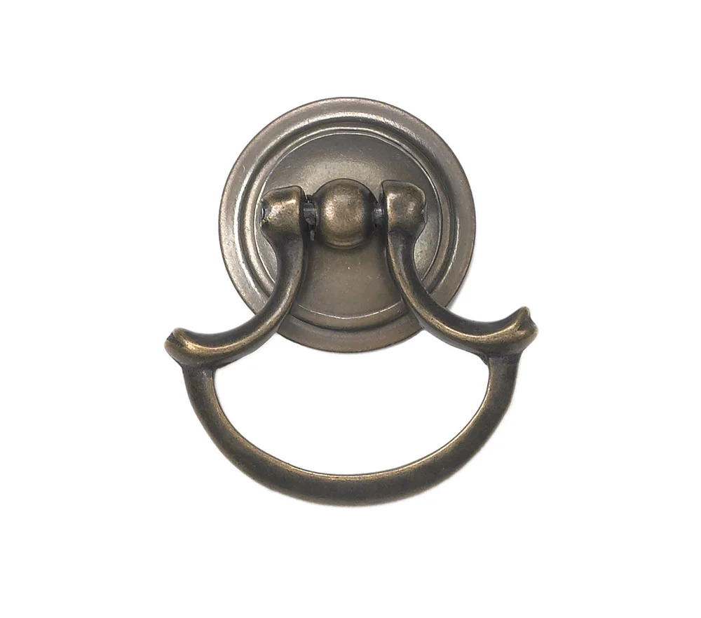 Brass Drop Handle With Rose C-55500