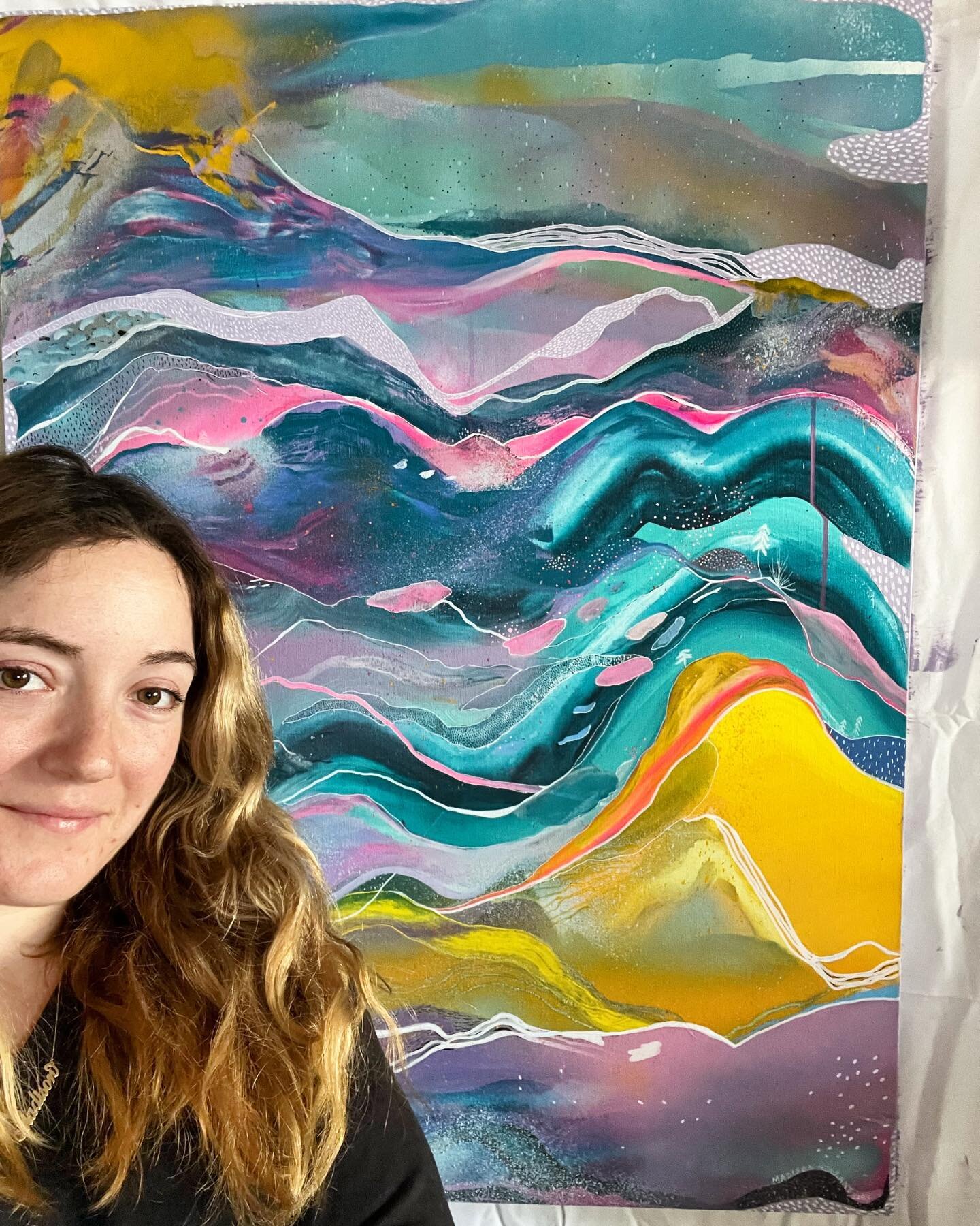 Hi Friends! Hope to see you today✨
This big piece and 10 other smaller pieces are on view. Come have some waffles and say hi. Will have stickers toooooo✨ @arosacafe /4:30-6:30❤️❤️❤️
3121 E Madison St
Seattle, WA  98112