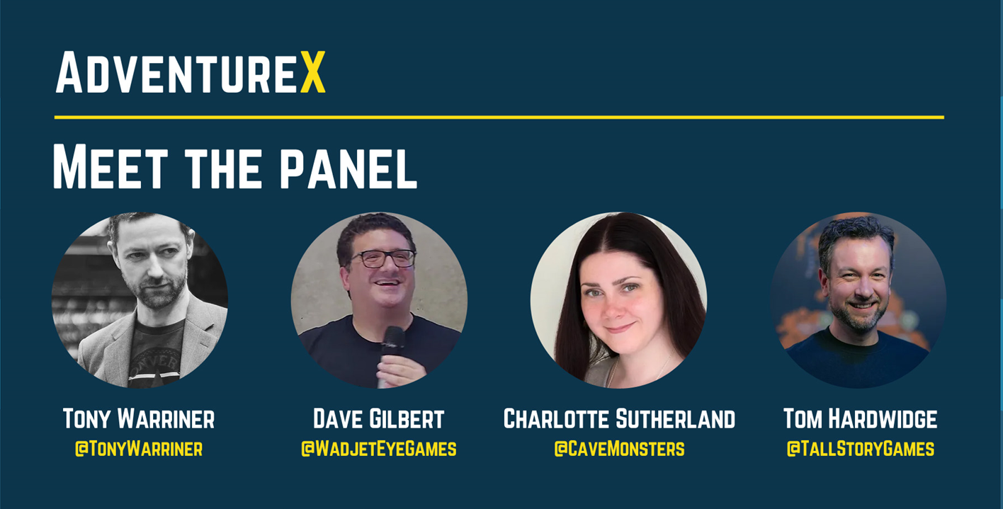 How to Survive as a Solo Dev with Tony Warriner, Dave Gilbert, Charlotte Sutherland &amp; Tom Hardwidge - Live at AdventureX 2023