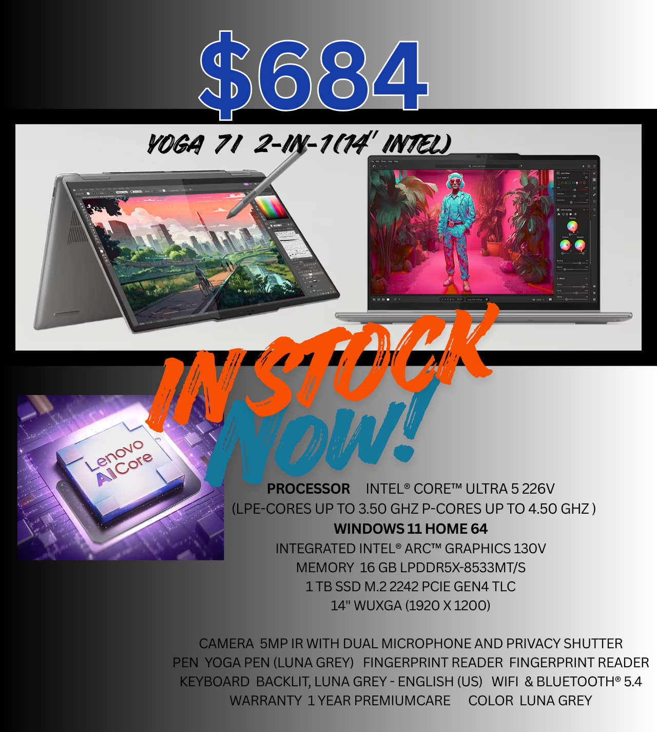 Lenovo Yoga V15 Laptop