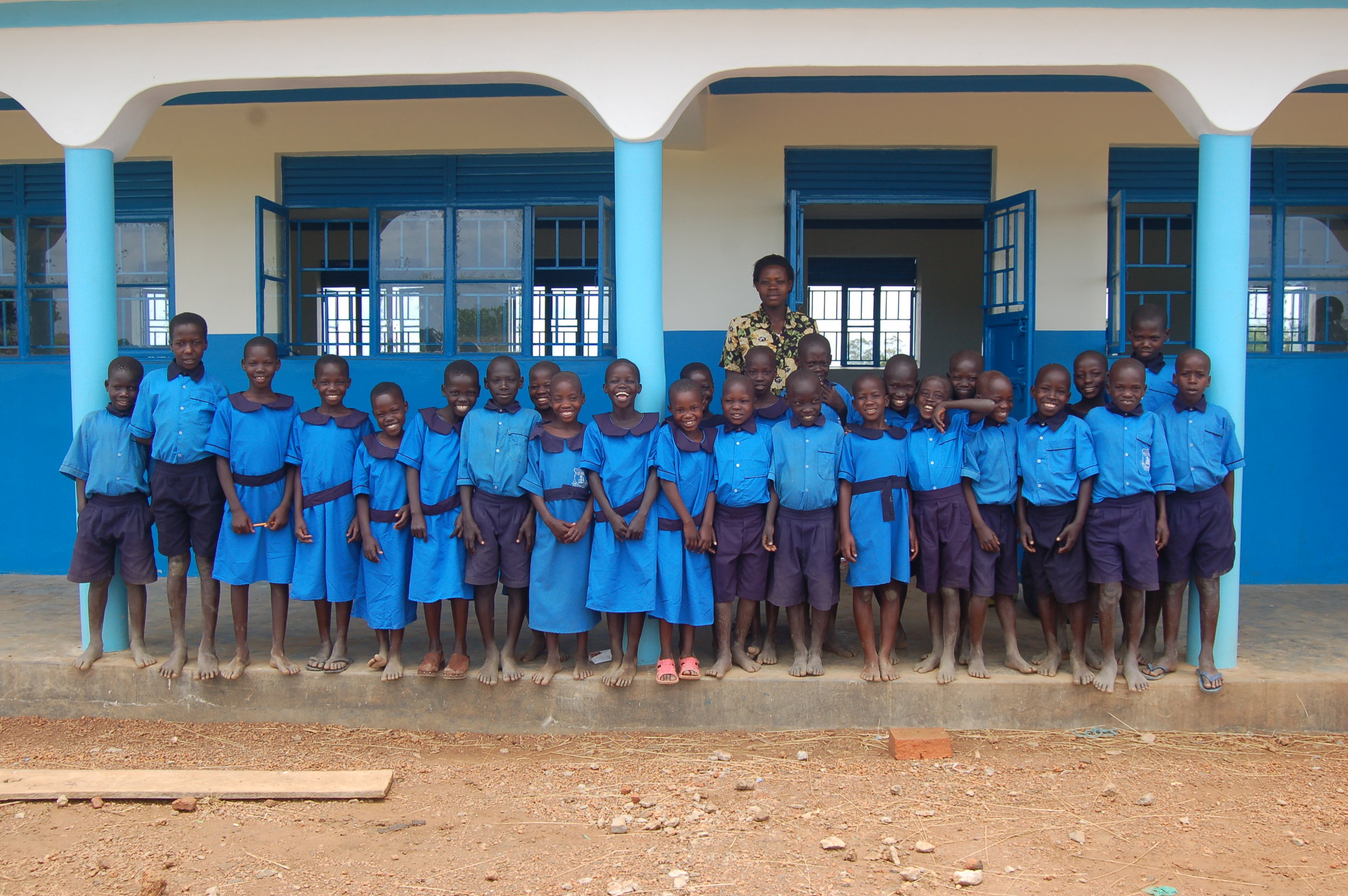 Children in Front of School.JPG