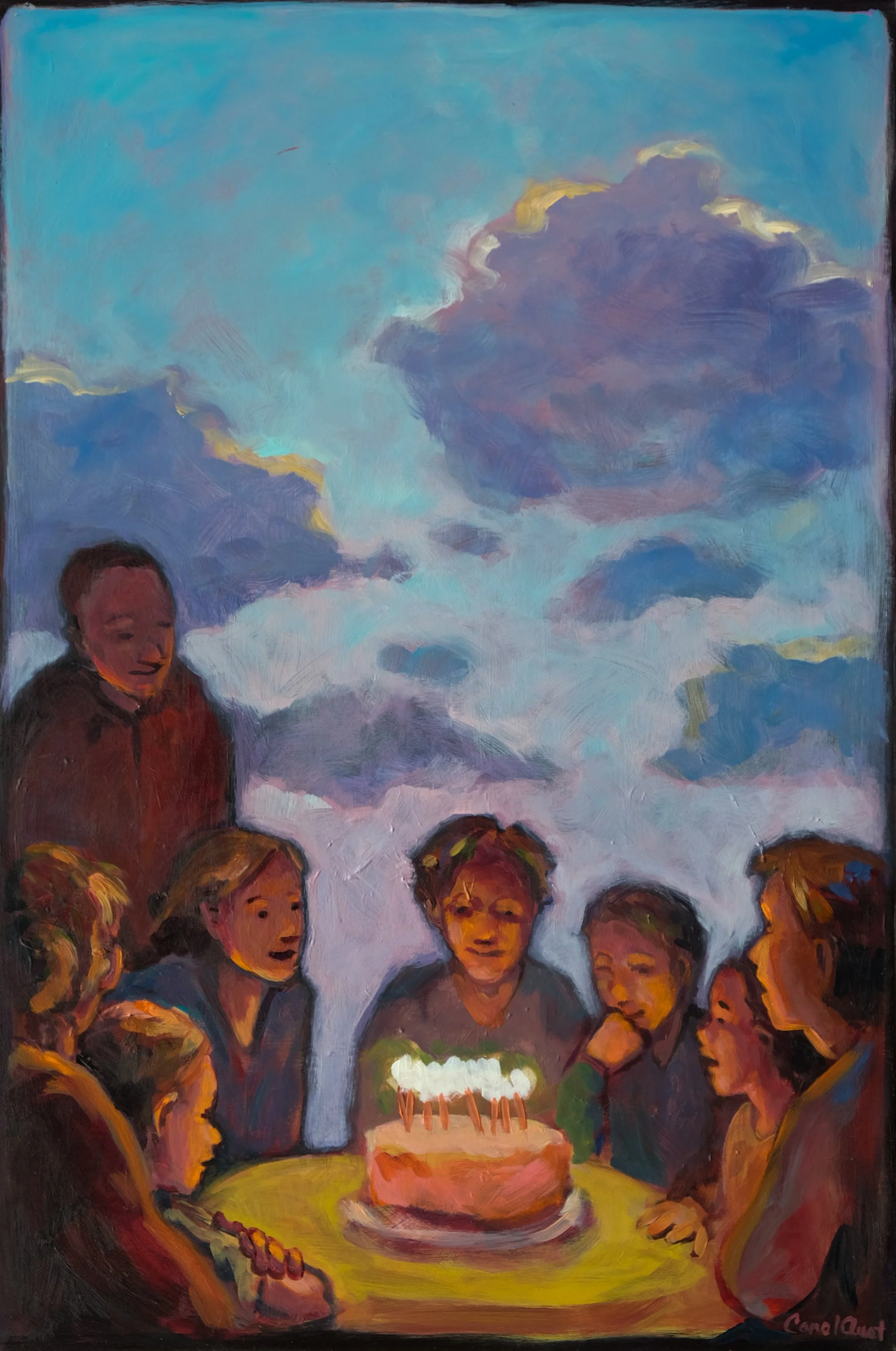 Birthday with Sunset