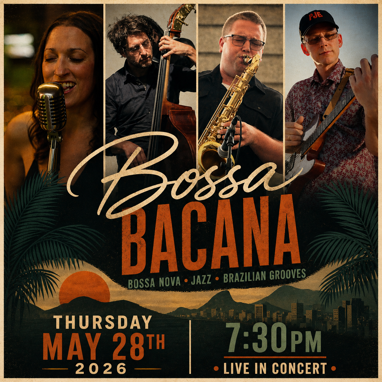 Bossa Bacana - Brazilian Jazz - Thursday May 28, 2026 - 7:30 pm - THE LOFT