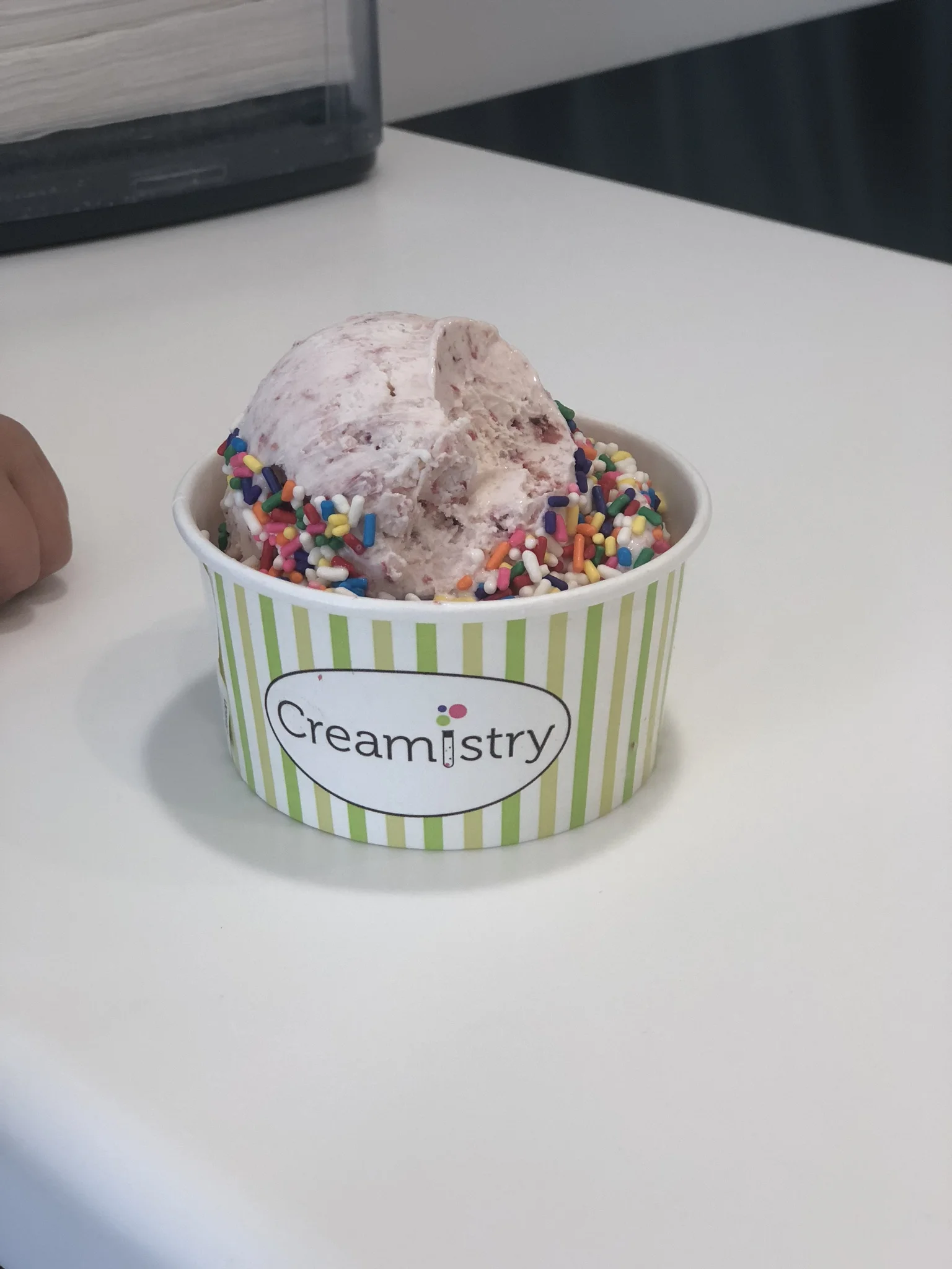 strawberry with sprinkles for E