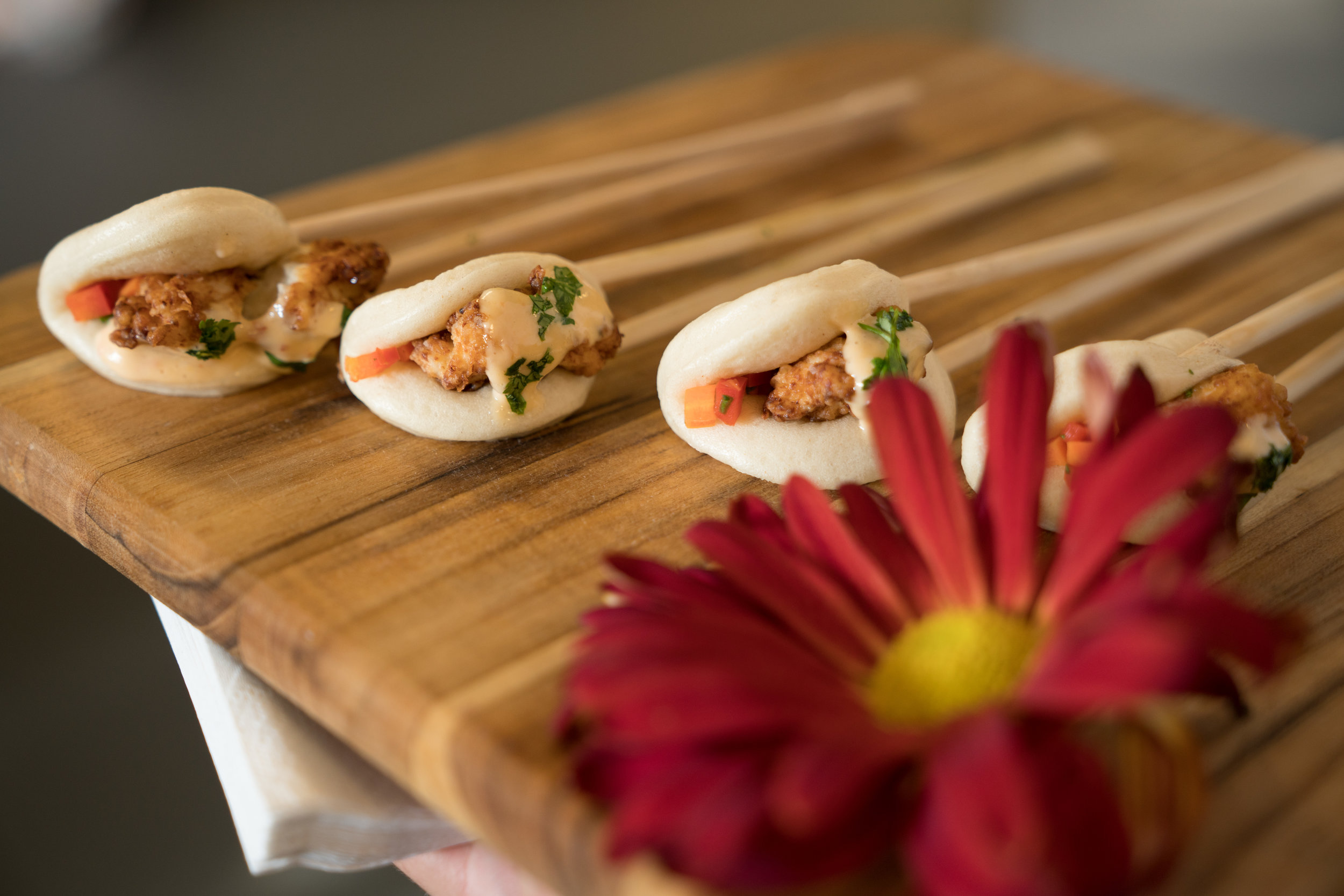 Fried Chicken Steam Buns