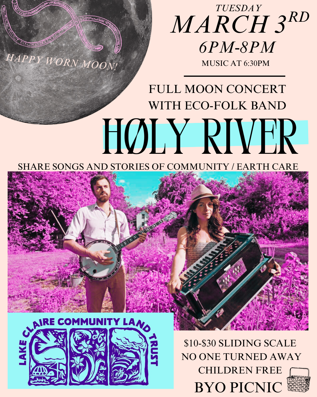 Full Moon concert with Eco-Folk Band Høly River