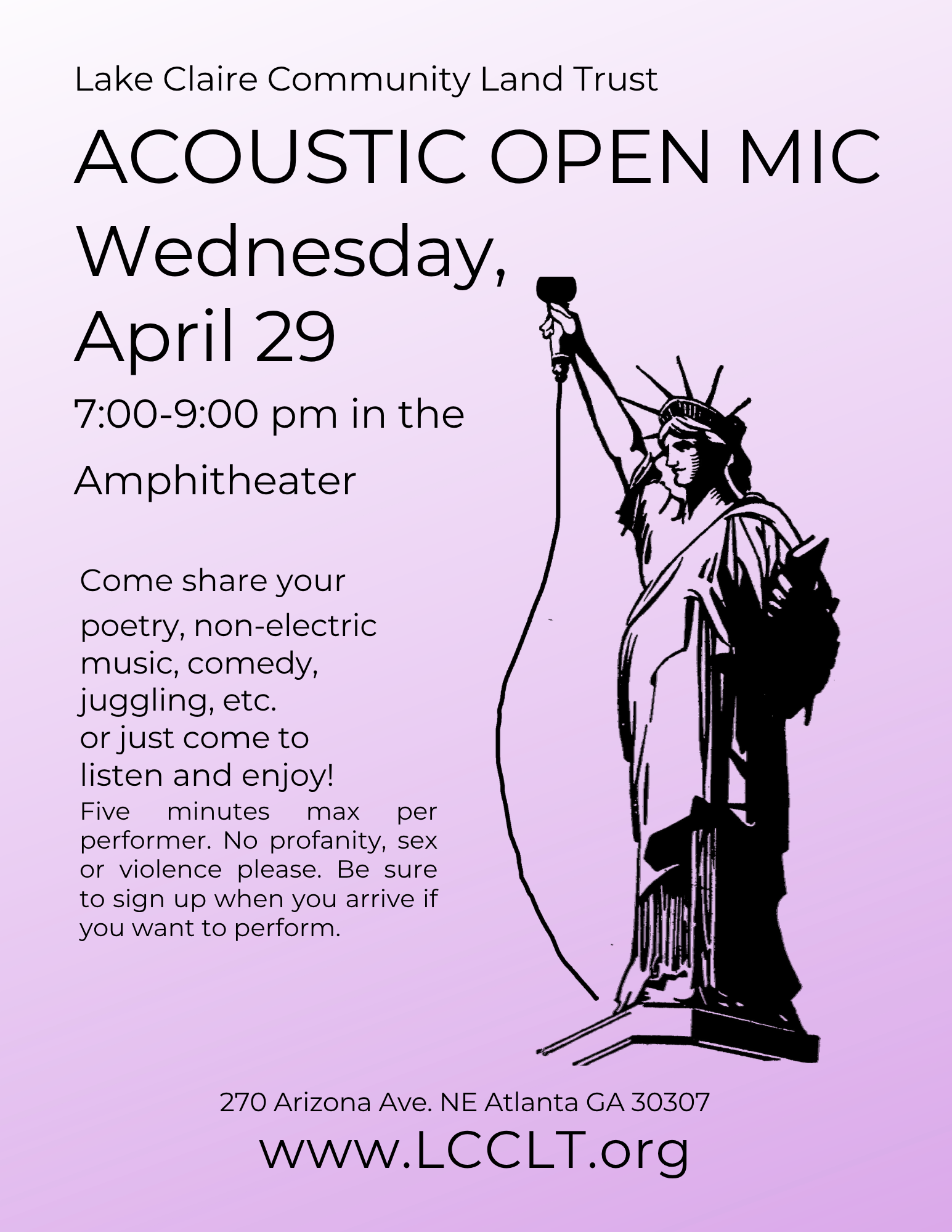 Monthly Open Mic