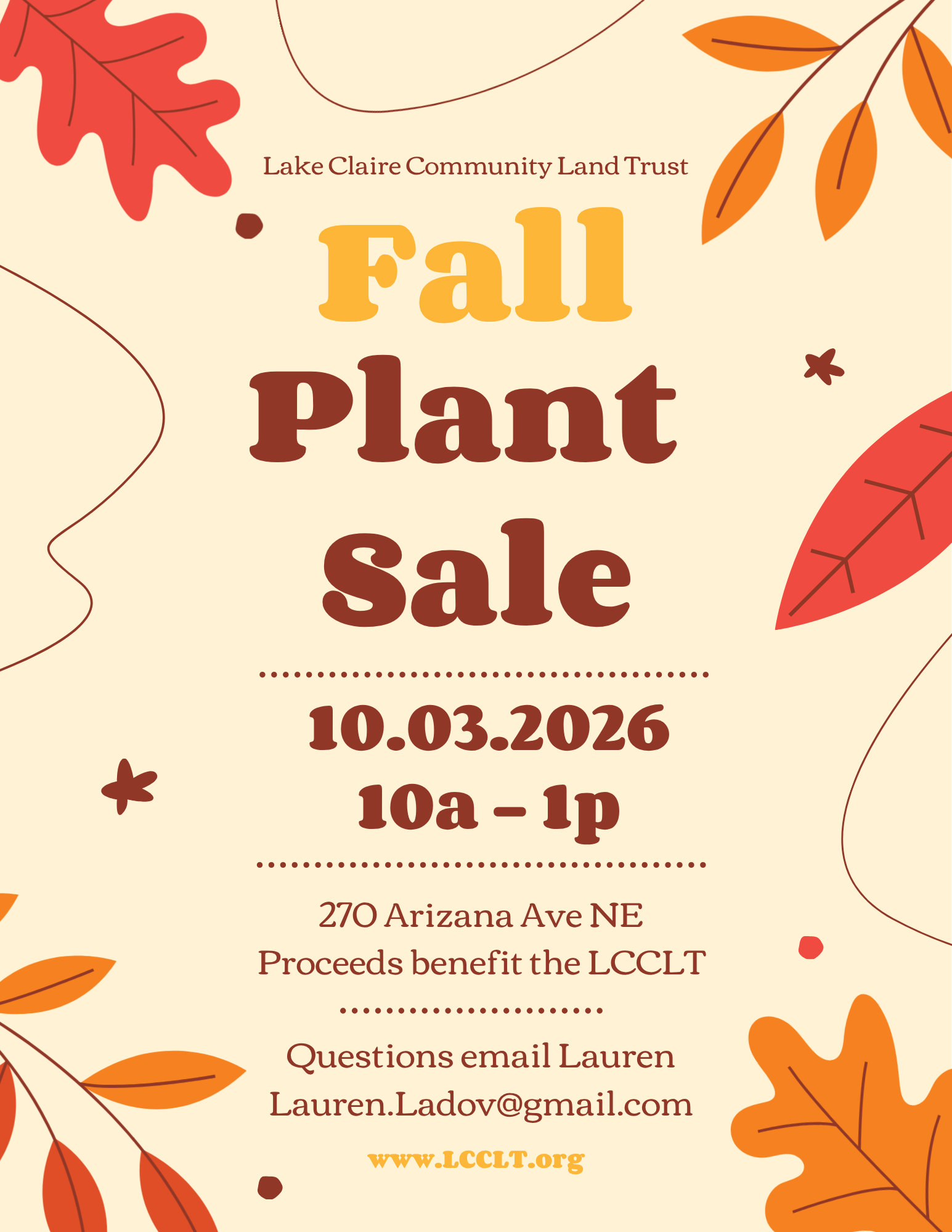 Fall Plant Sale  