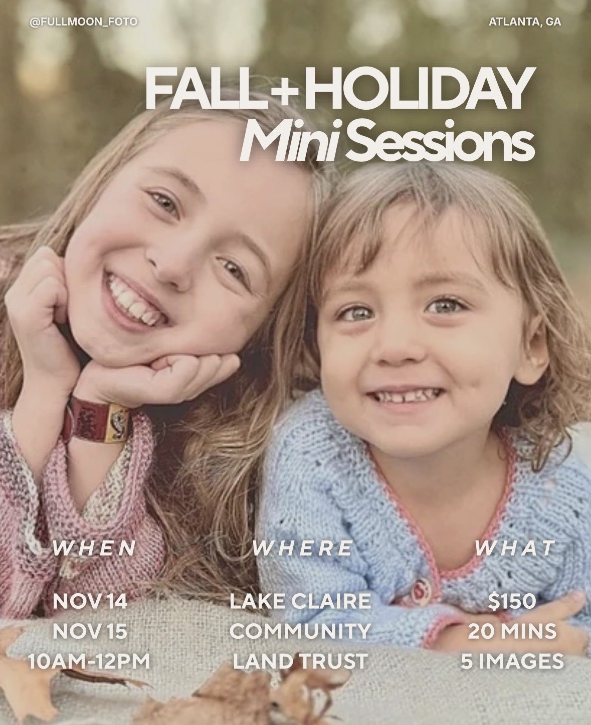 Full Moon Photography Mini Walking Sessions