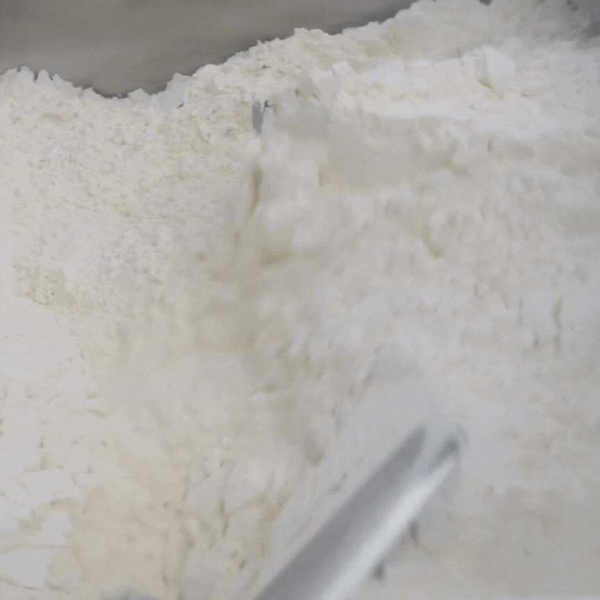GIF of powder blending