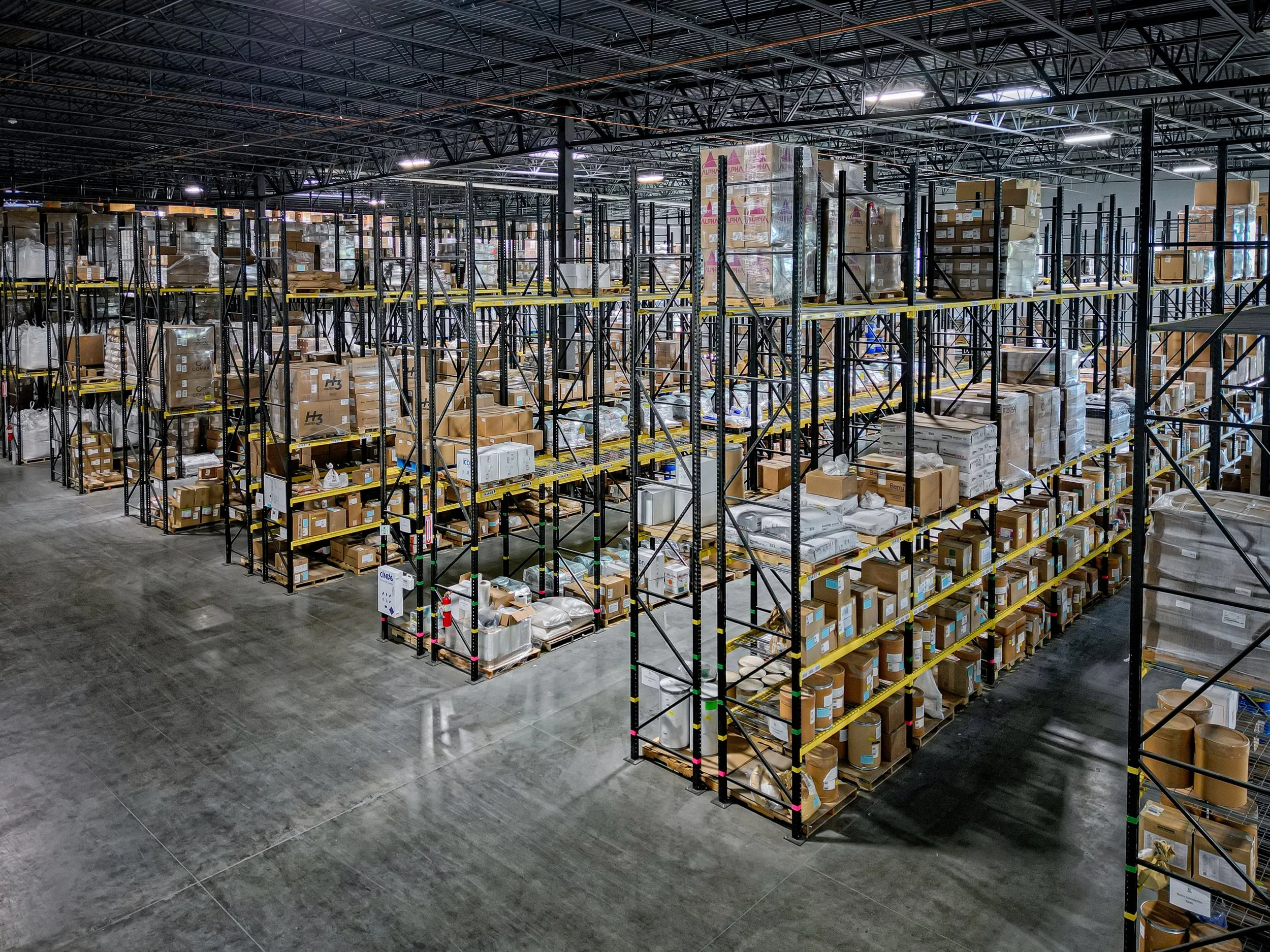 Inside Nutra Connection's warehousing facility