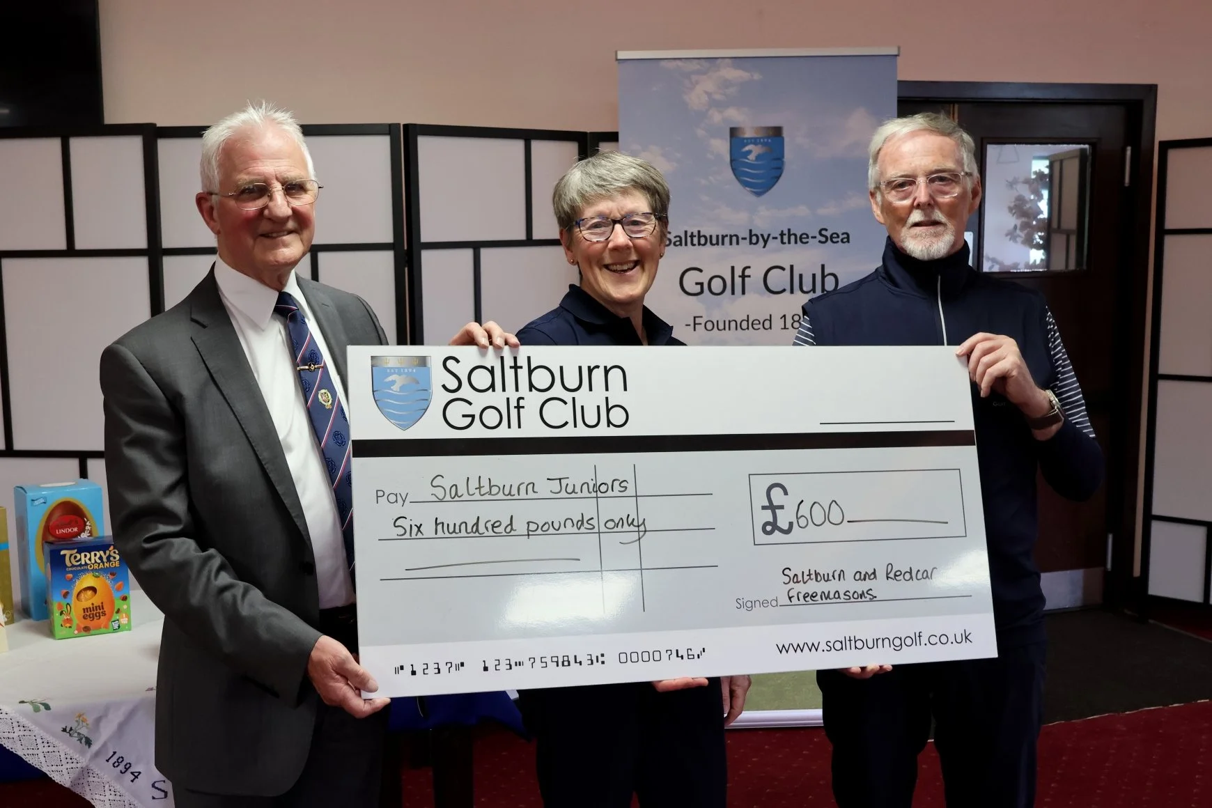 Thank You to the Saltburn and Redcar Freemasons