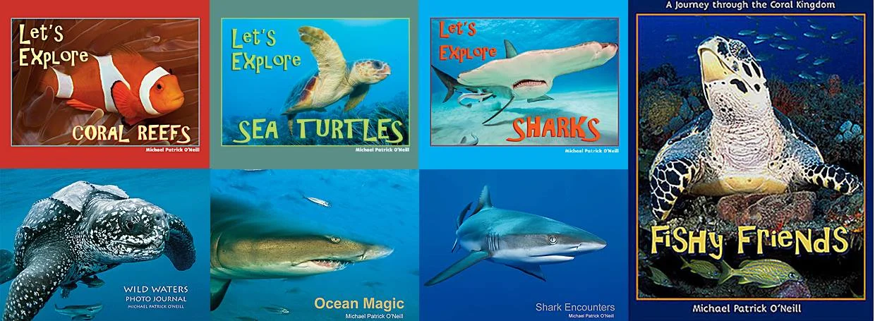 Michael's seven non-fiction marine life books combine the arts (photography), science (marine biology), conservation and writing and fit in perfectly with school curriculums focusing on STEM topics and information research.
