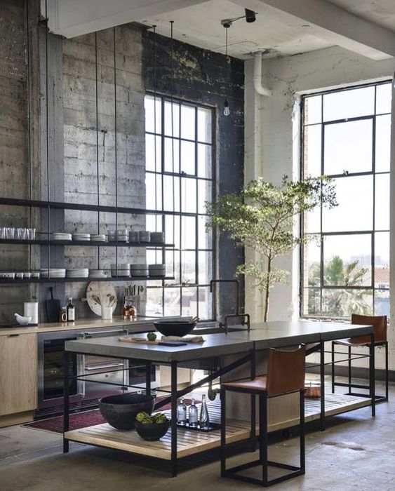  How to bring the industrial style into the home? Click to see more! | VIGO Industries - Kitchen Sink and Faucet Design Ideas - Industrial Kitchens and Bathrooms - Home Interior 
