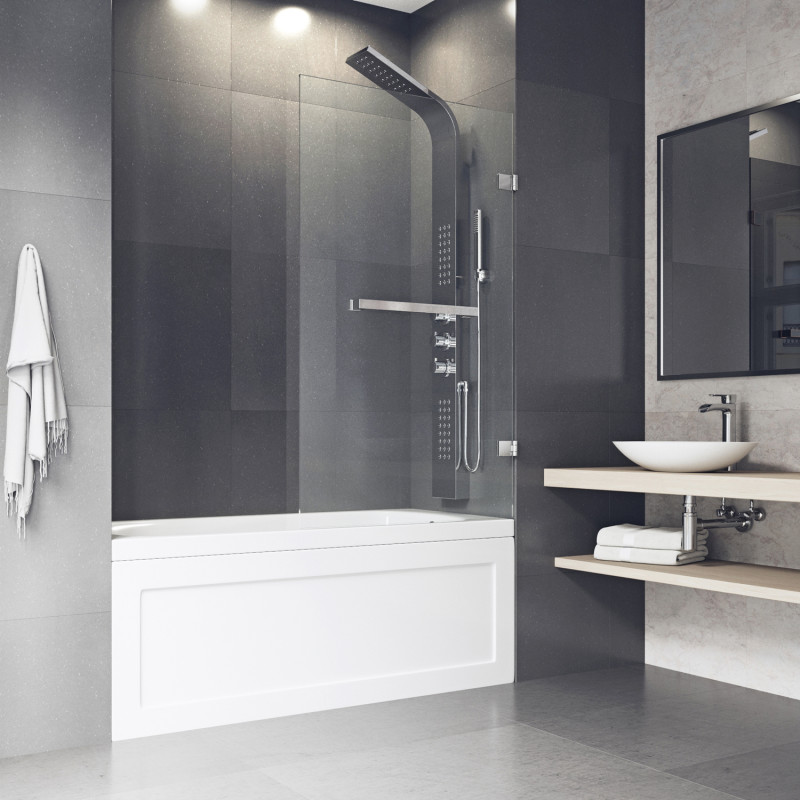  SHOWERS VS. BATHTUBS: THE PRO’S AND CONS! Click to see more! | VIGO Industries - VIGO Shower - Shower Doors and Enclosures - Minimalist Bathrooms - Bathroom Design Ideas - Bathroom Remodels - Home Interior   