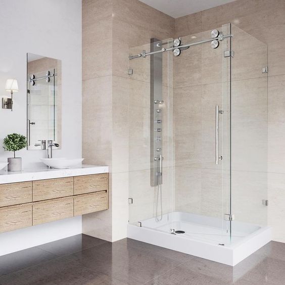  SHOWERS VS. BATHTUBS: THE PRO’S AND CONS! Click to see more! | VIGO Industries - VIGO Shower - Shower Doors and Enclosures - Minimalist Bathrooms - Bathroom Design Ideas - Bathroom Remodels - Home Interior   