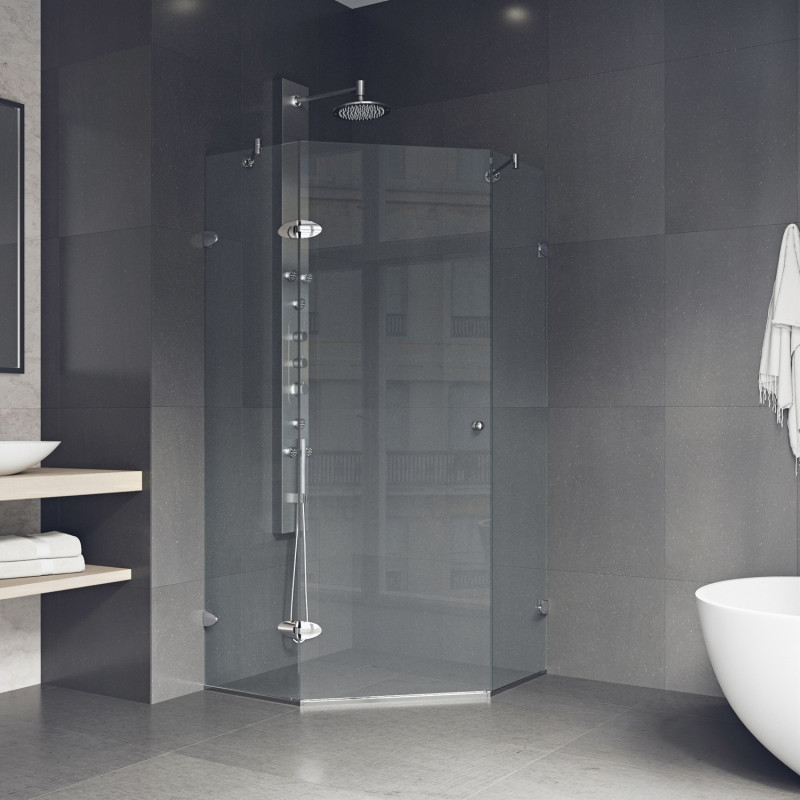  SHOWERS VS. BATHTUBS: THE PRO’S AND CONS! Click to see more! | VIGO Industries - VIGO Shower - Shower Doors and Enclosures - Minimalist Bathrooms - Bathroom Design Ideas - Bathroom Remodels - Home Interior   