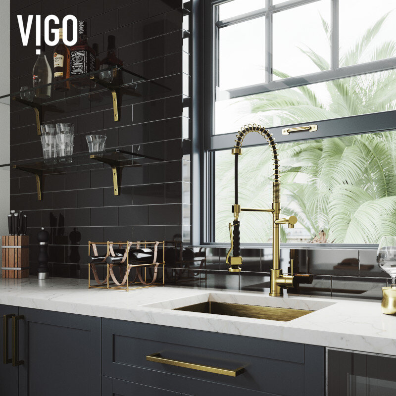  GOOD AS GOLD: KITCHEN FAUCET UPGRADES | VIGO Kitchen Faucets Design Ideas - Matte Brushed Gold - Home Interior - Decor 