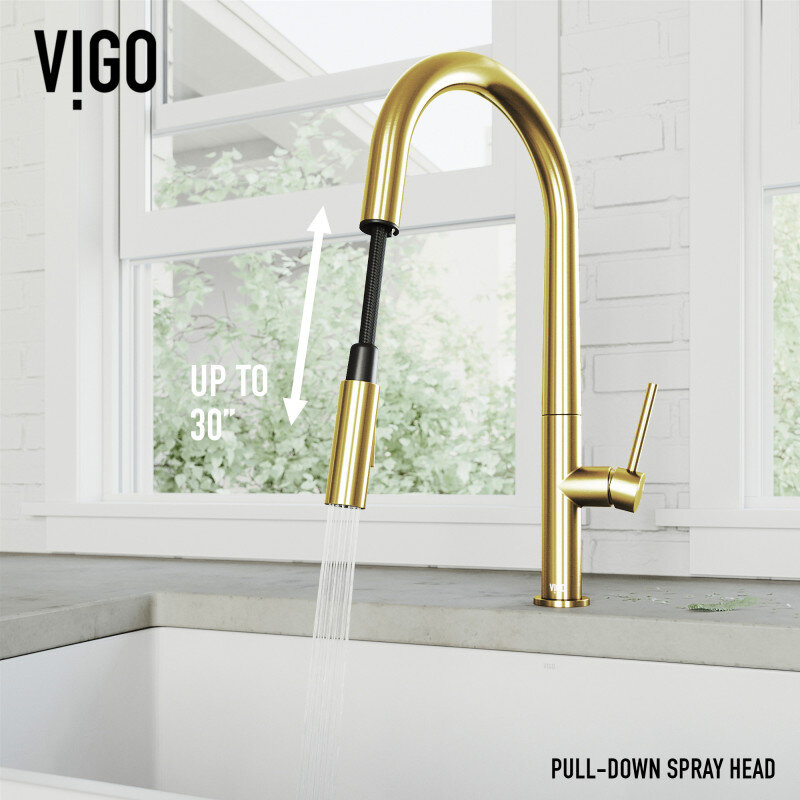  GOOD AS GOLD: KITCHEN FAUCET UPGRADES | VIGO Kitchen Faucets Design Ideas - Matte Brushed Gold - Home Interior - Decor 