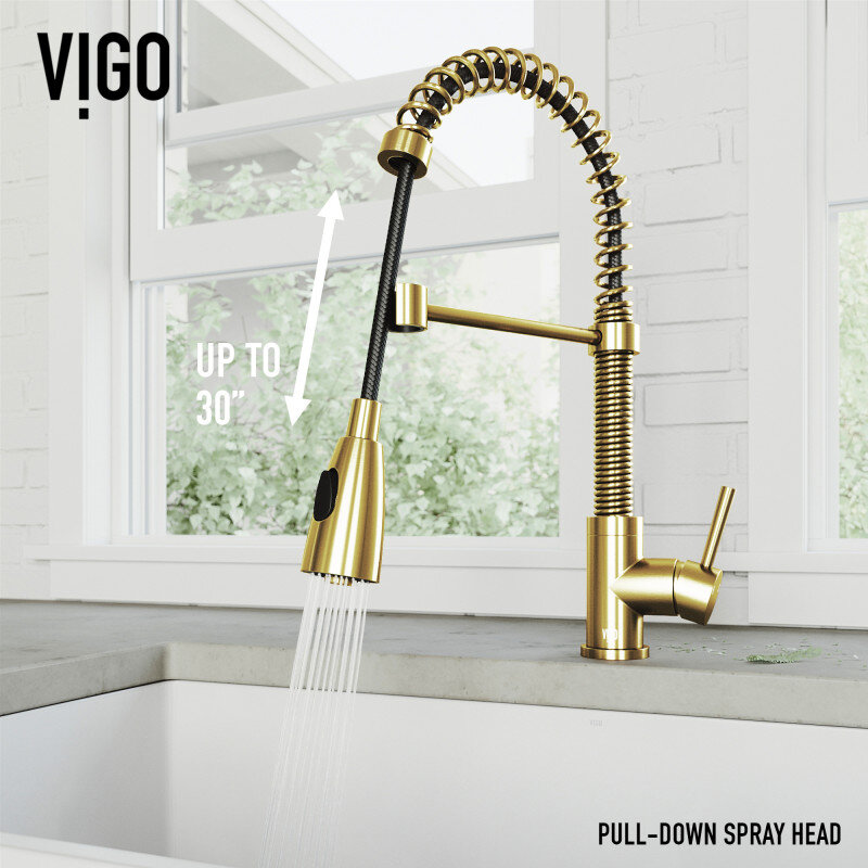  GOOD AS GOLD: KITCHEN FAUCET UPGRADES | VIGO Kitchen Faucets Design Ideas - Matte Brushed Gold - Home Interior - Decor 