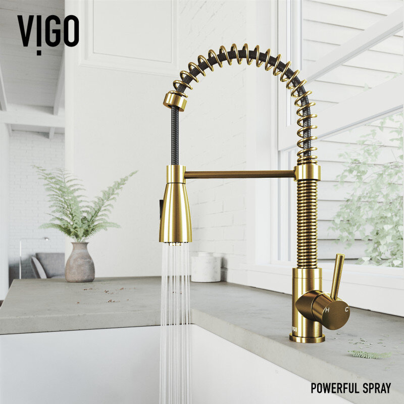  GOOD AS GOLD: KITCHEN FAUCET UPGRADES | VIGO Kitchen Faucets Design Ideas - Matte Brushed Gold - Home Interior - Decor 