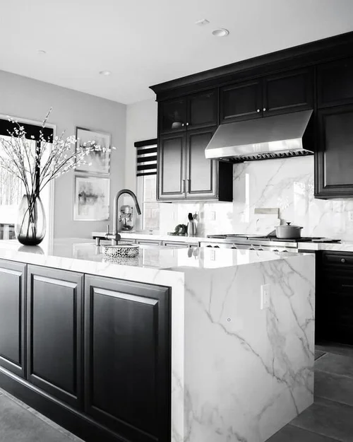 What Colour Goes With Black And White Kitchen 