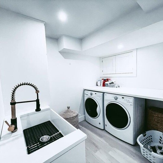 Laundry Sink Cabinet & Folding Counter