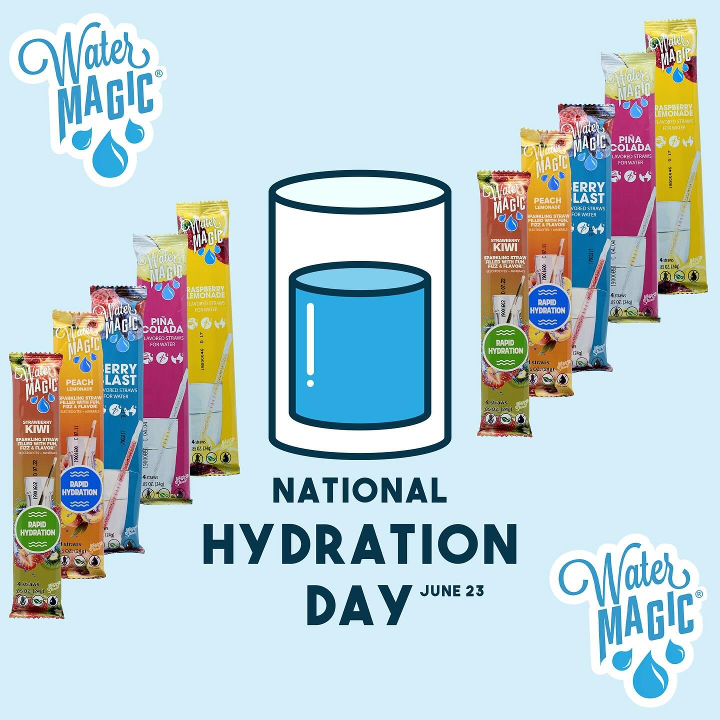 Hooooo boy this couldn&rsquo;t have come at a better time! Stay hydrated out there everyone, and remember the easiest way to make sure you drink enough water is with WATER MAGIC!

#watermagic #hydrationday #nationalhydrationday #summerhydration #magi