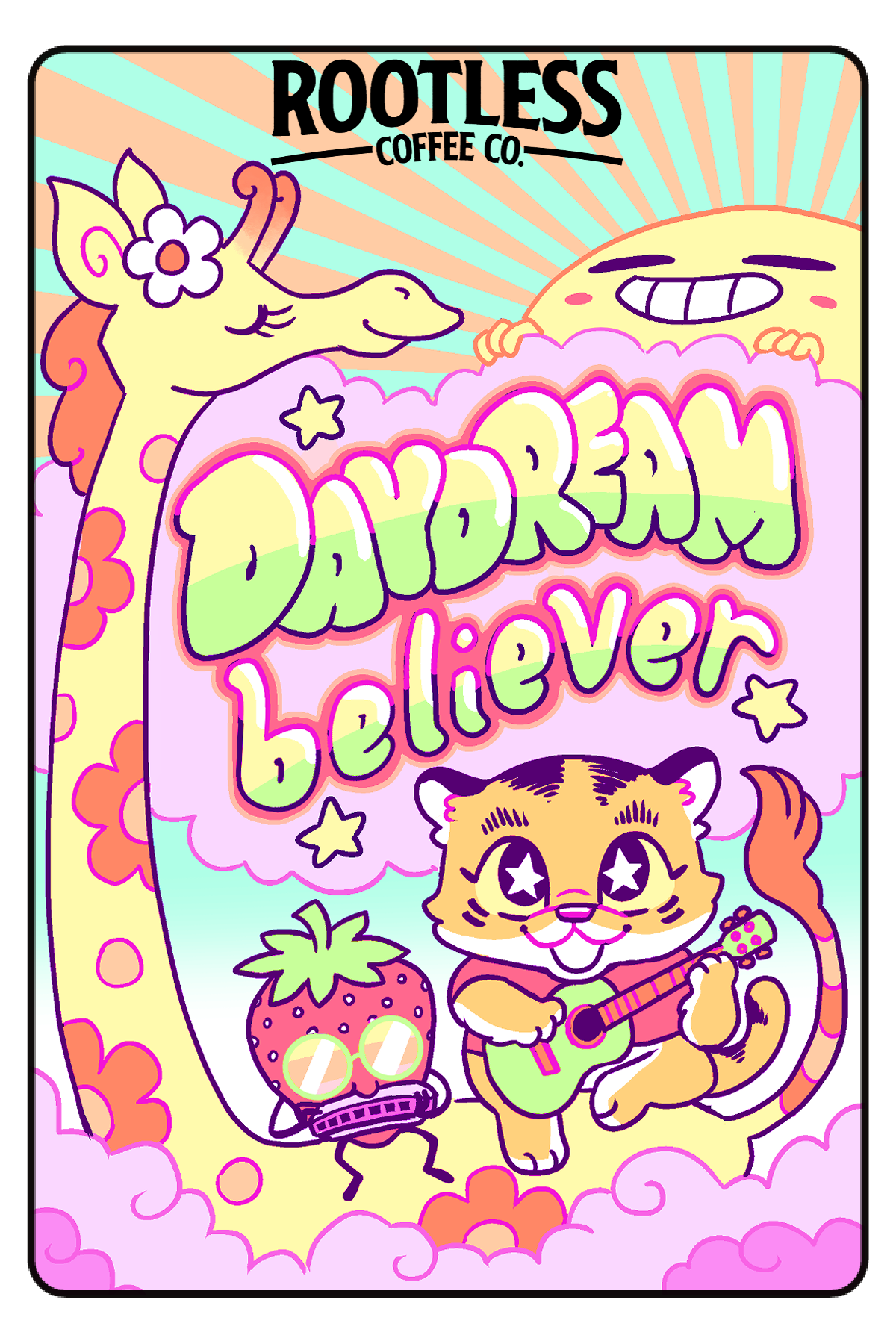 Daydream Believer Coffee Label