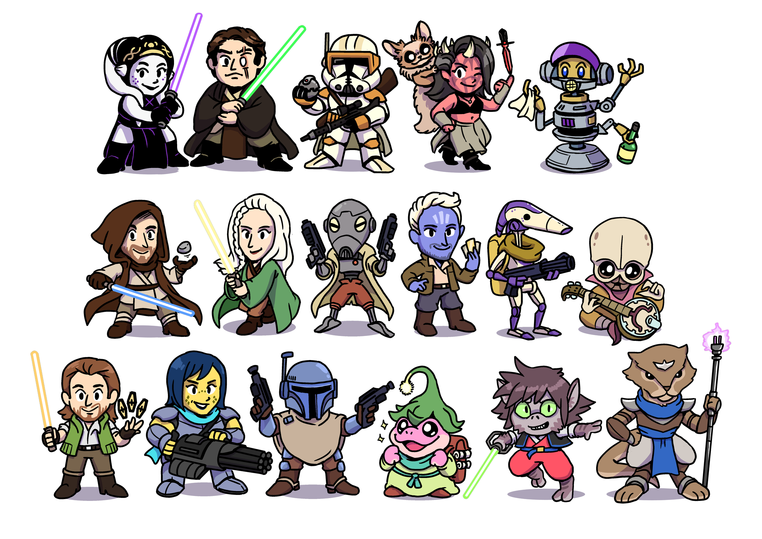 Little Star Wars buddies