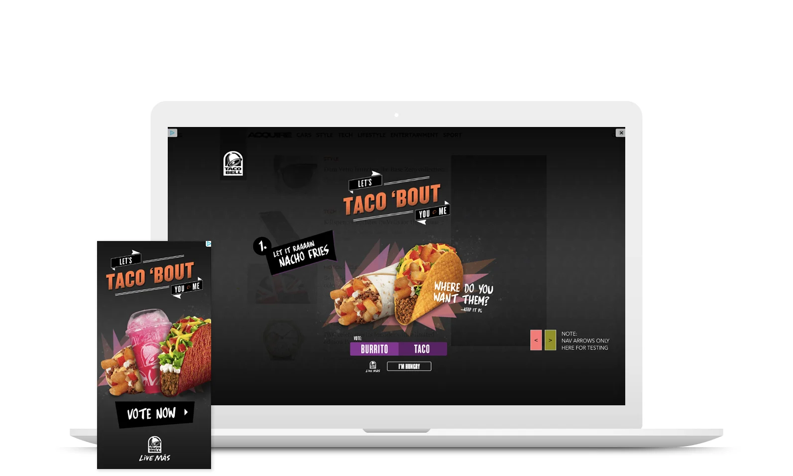 ADFRAMES FOR TACO BELL (Copy)