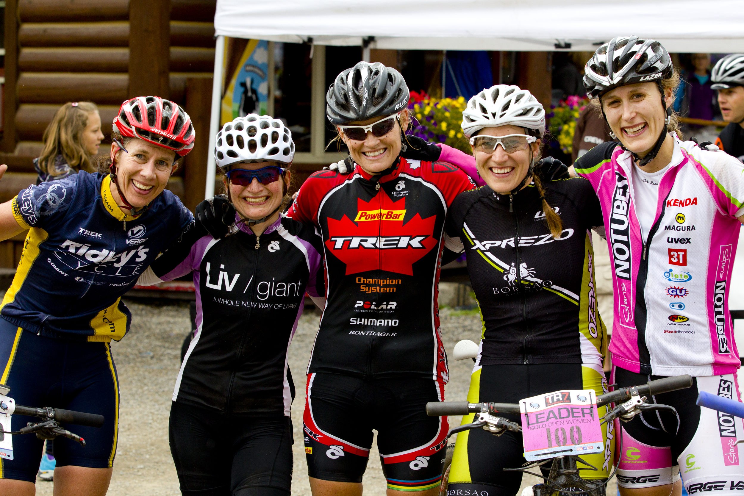 The TransRockies Classic 7 day mountain bike stage race – finish line