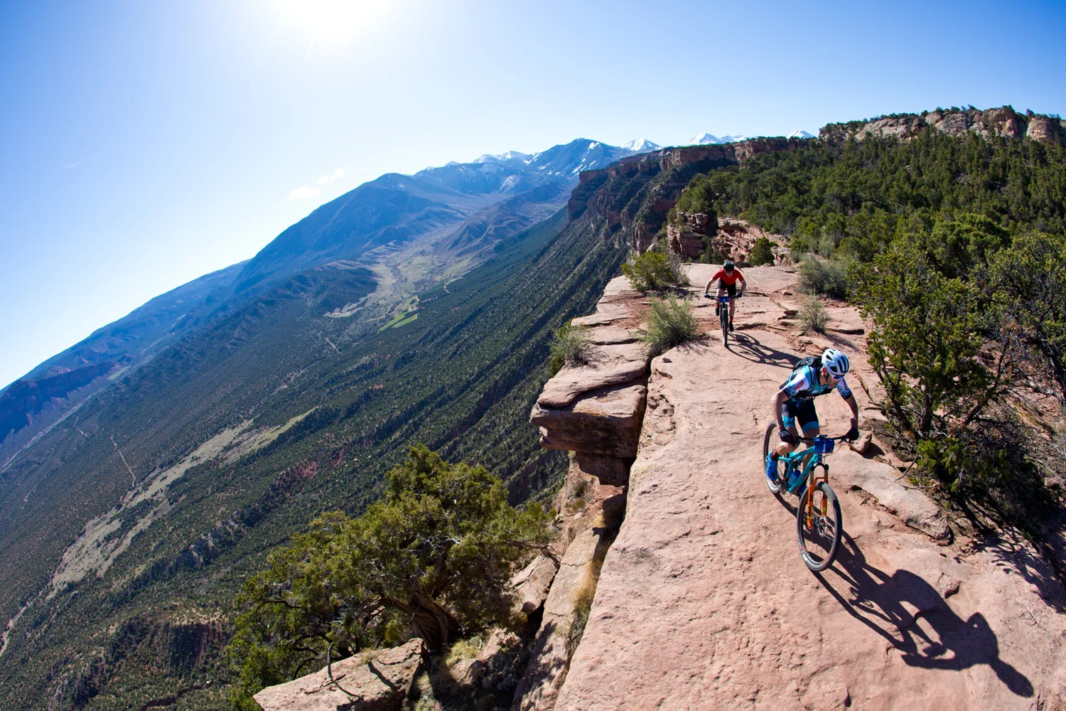 Geoff Kabush leads the TransRockies Race Series Moab Rocks 3 day stage race