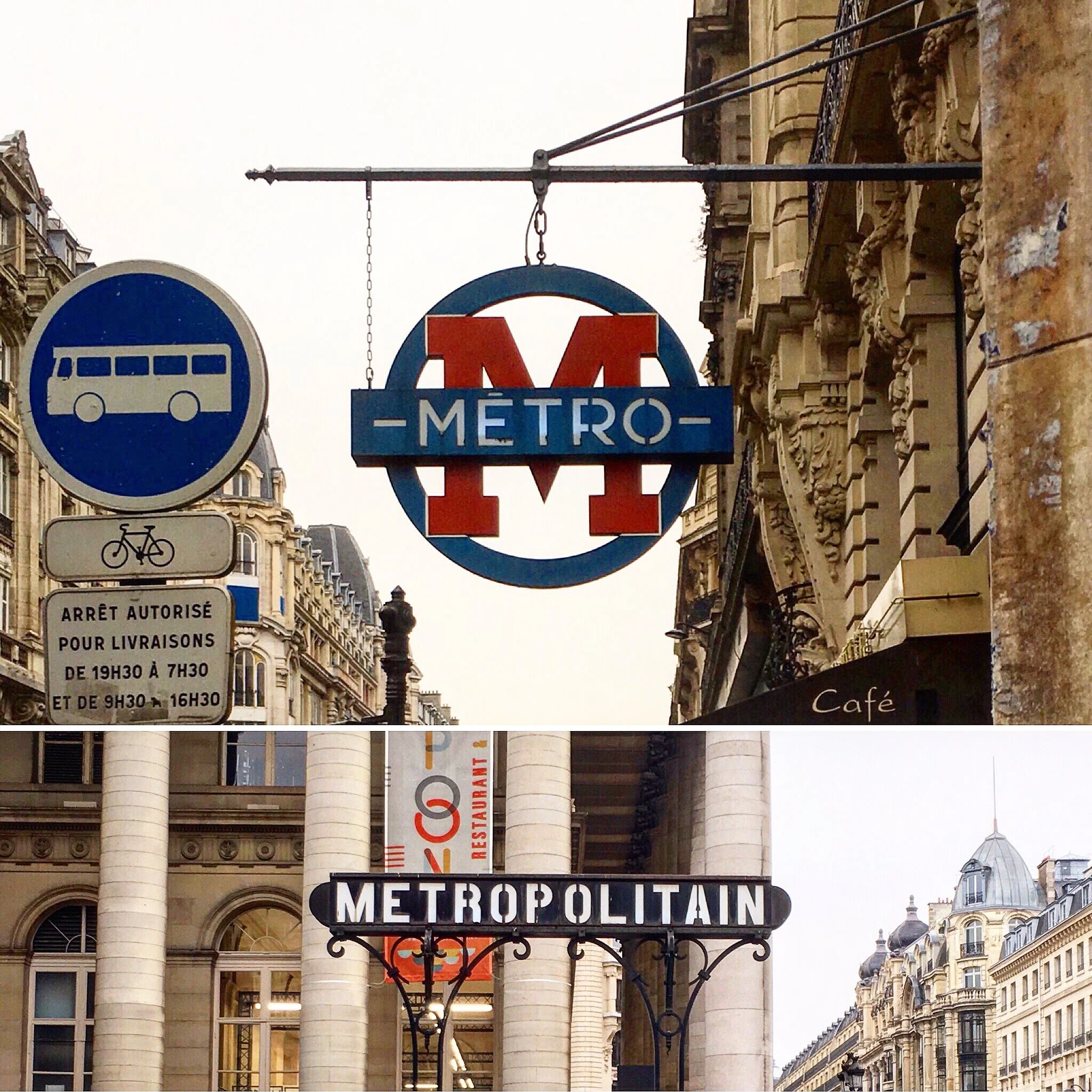 Some unique metro signs I spotted - especially love the top one!