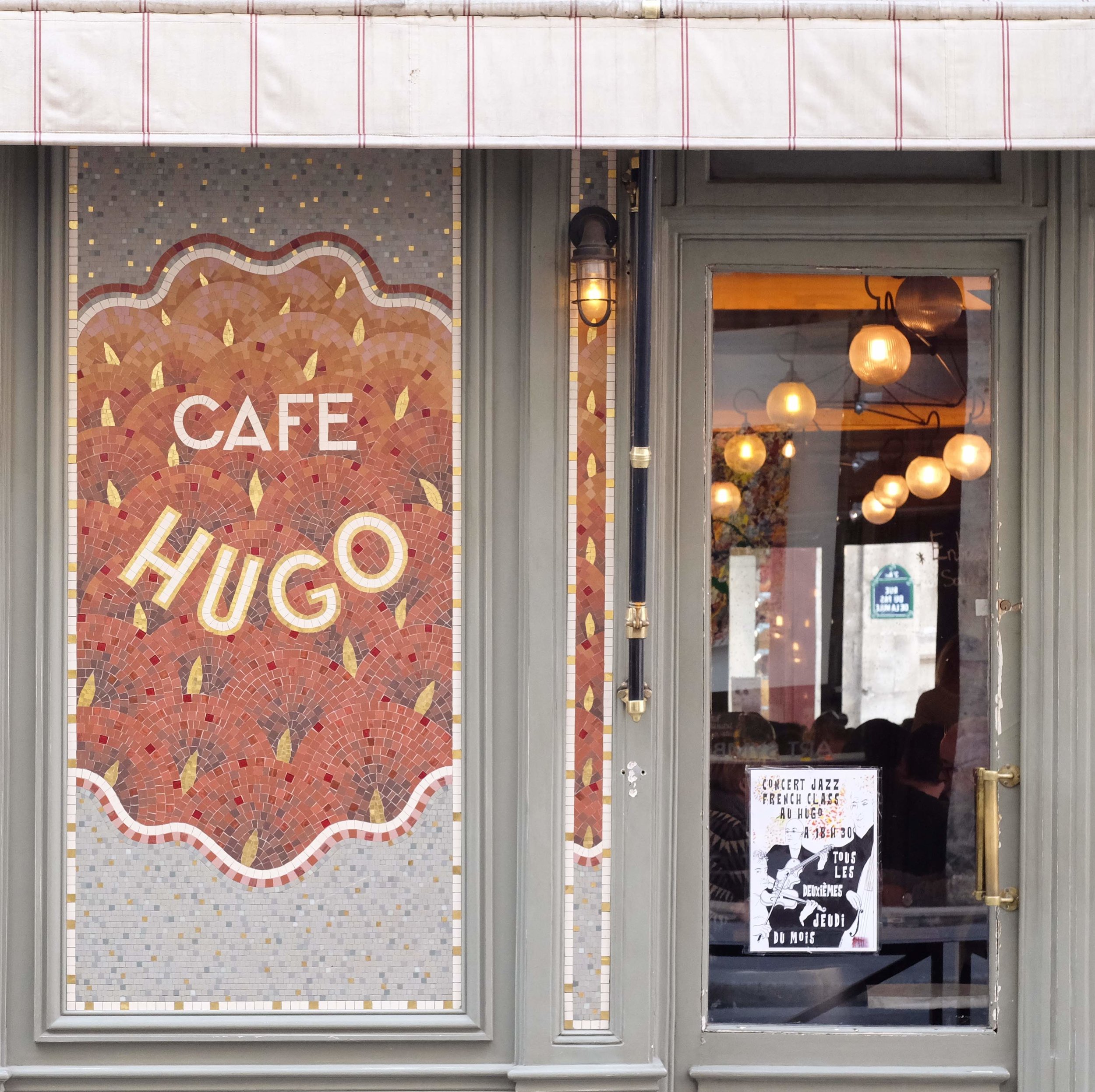 I had taken this on a previous visit to Paris, so attracted to Café Hugo’s exterior. I’m glad I finally got to enjoy a meal here!