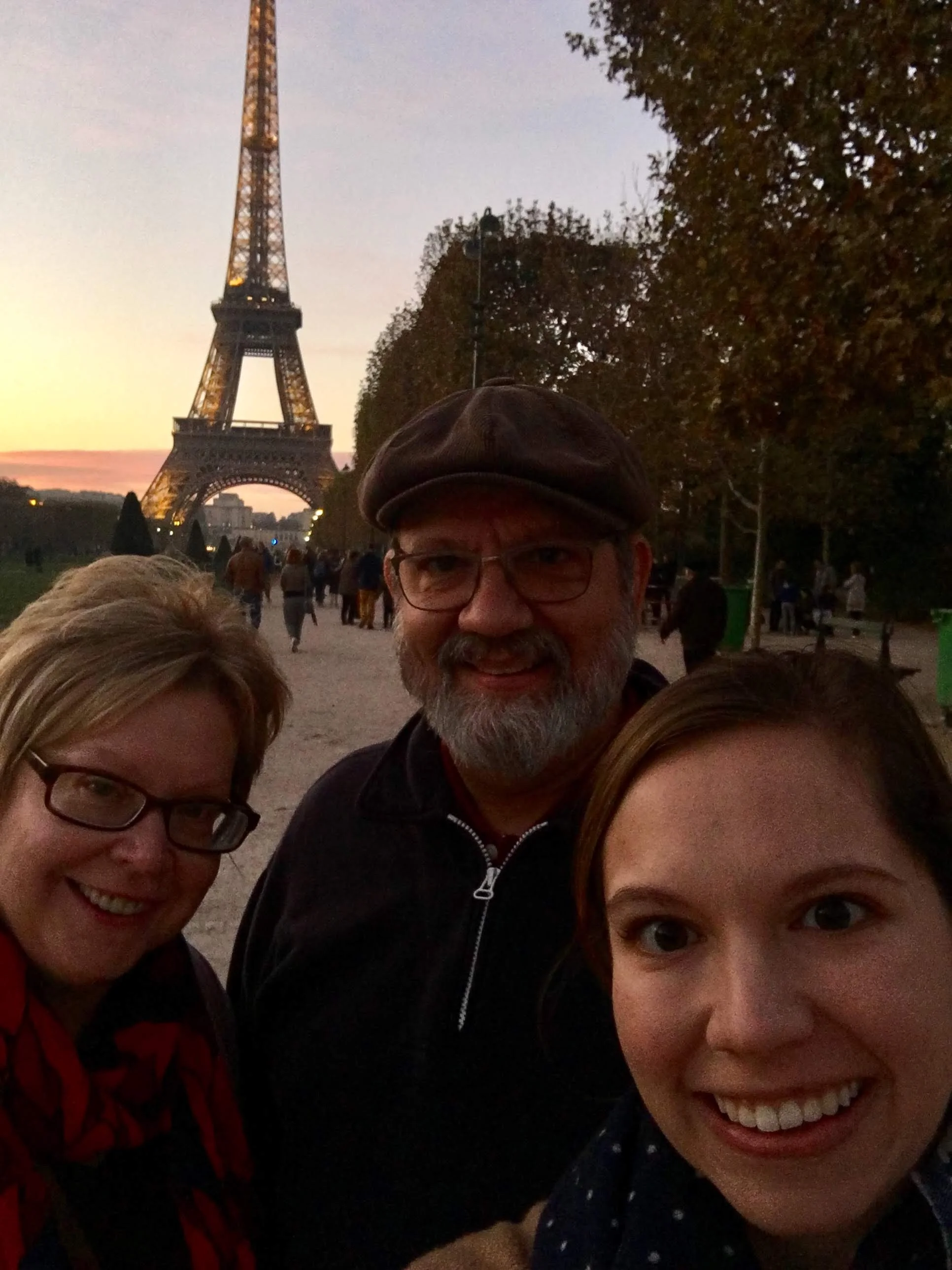 My incredible parents… merci for visiting me!