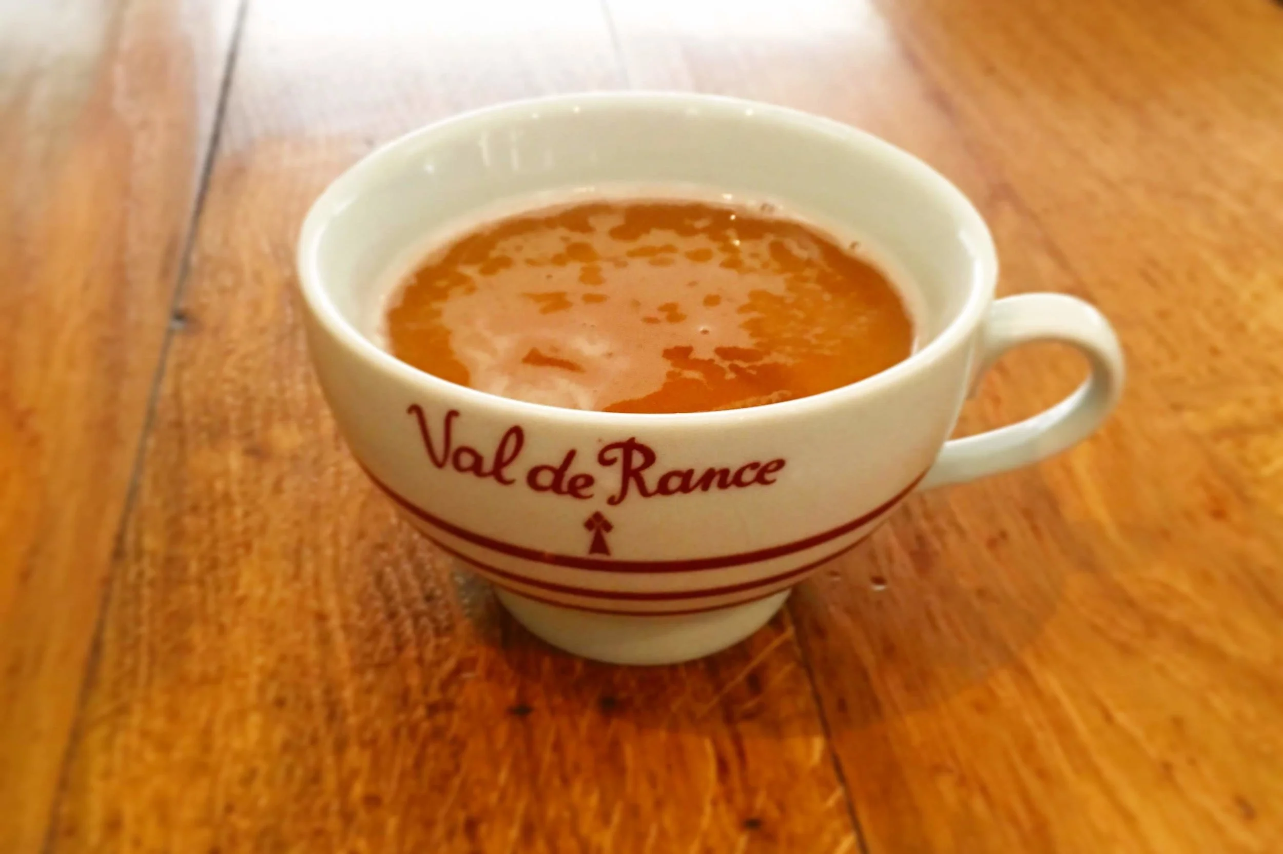 A Brittany specialty, le cidre is served in une bolée , a mug like this one. I purchased a bolée as a souvenir!