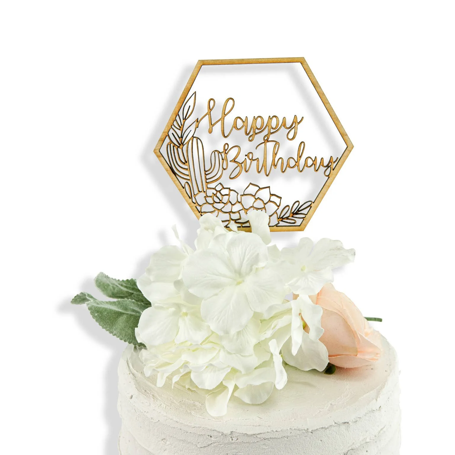 Happy Birthday Succulent Topper