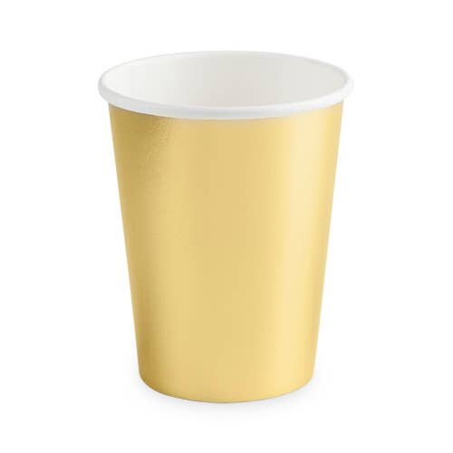 9 oz metallic gold cup