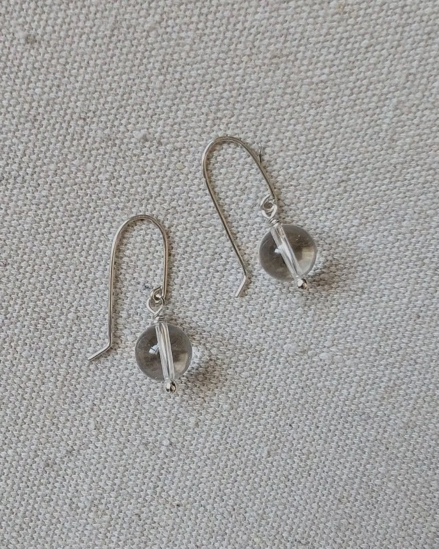 The Orb Earrings.  A classic, minimalist silhouette that seriously goes with everything. My favorite pieces are neither &quot;casual&quot; or &quot;dressy&quot; but instead work to elevate any outfit regardless of formality. 
~Available in clear quar