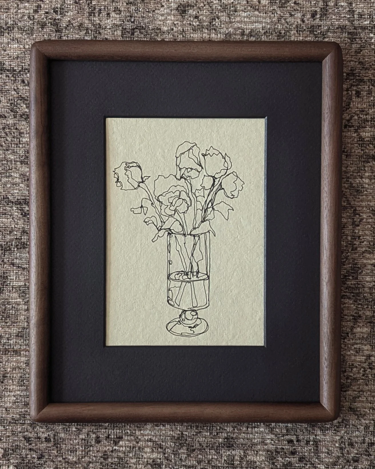 The Vestige Collection is now available.  Ten original floral line drawings on a beautiful textured cream cotton paper. 

You'll find them listed under "Originals" at karibreitigam.com