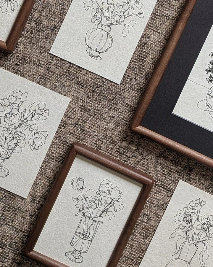 Vestige.
A few more from the collection.
Original continuous line drawings, available now.