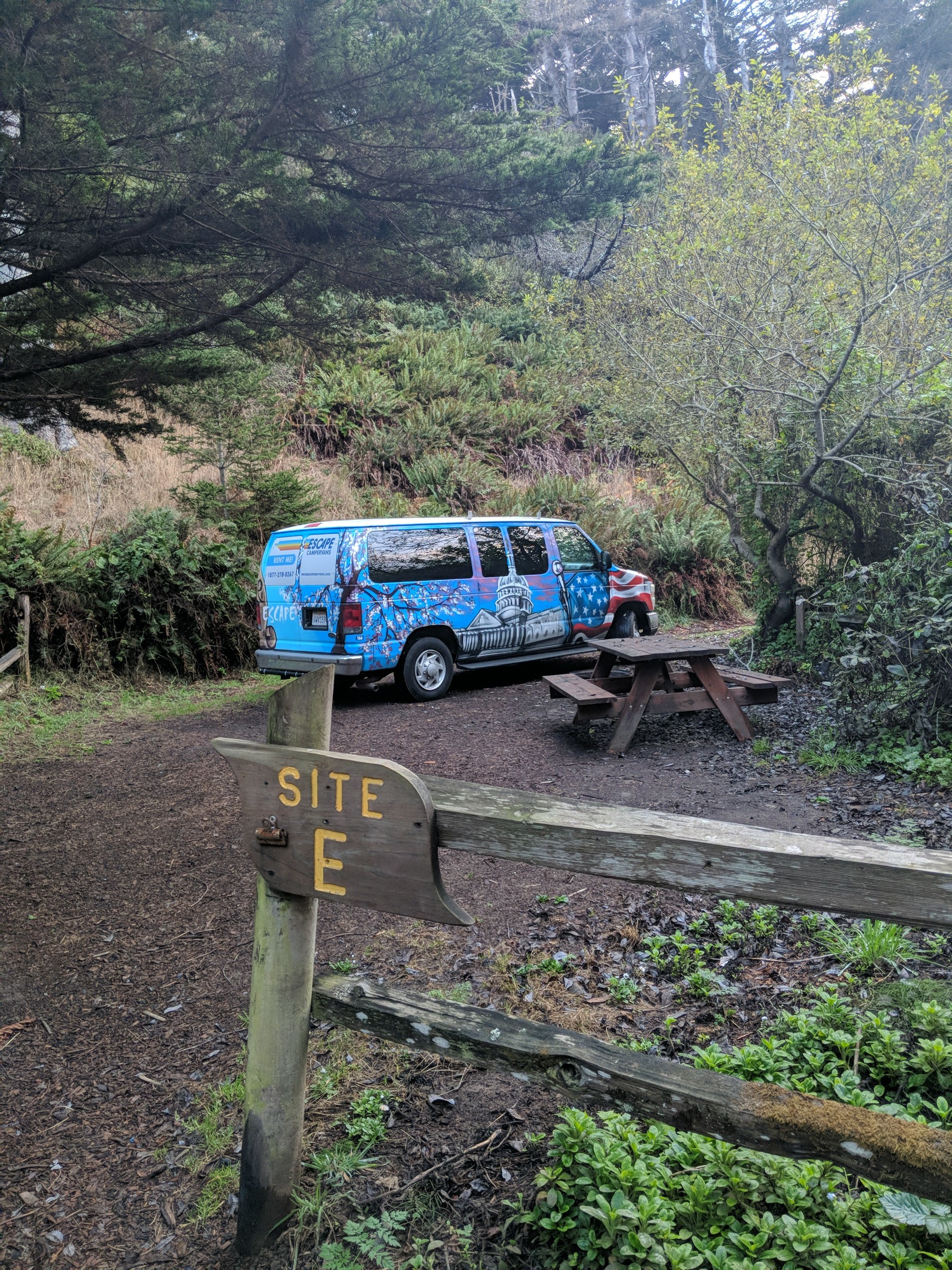 Campsite at Caspar Beach RV Park and Campground