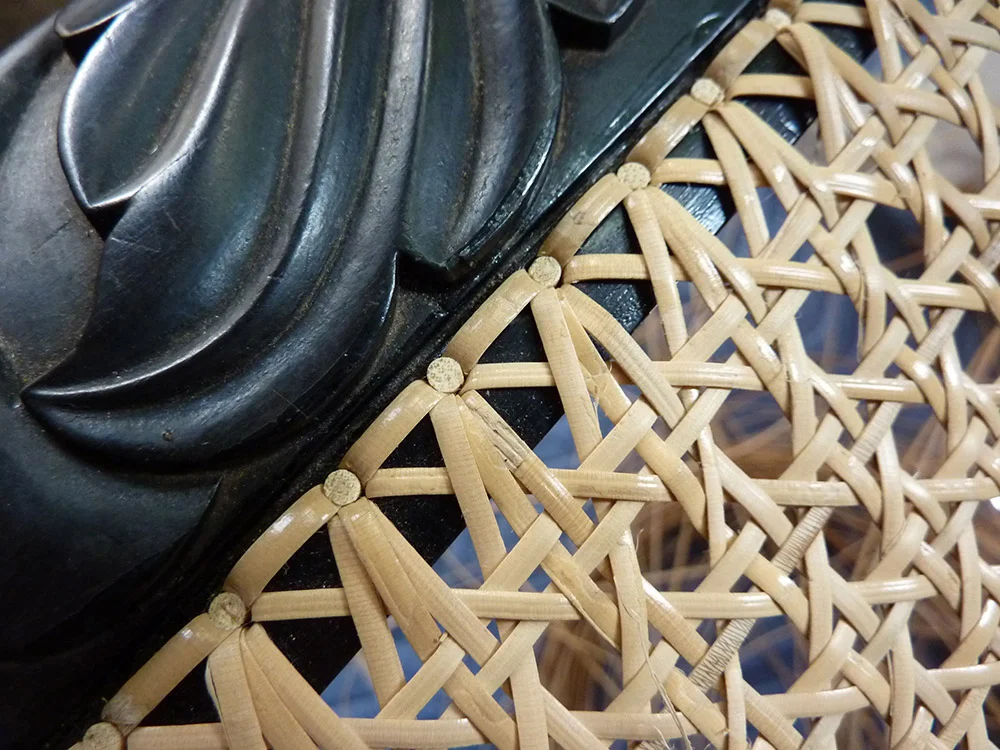 Hand caning detail