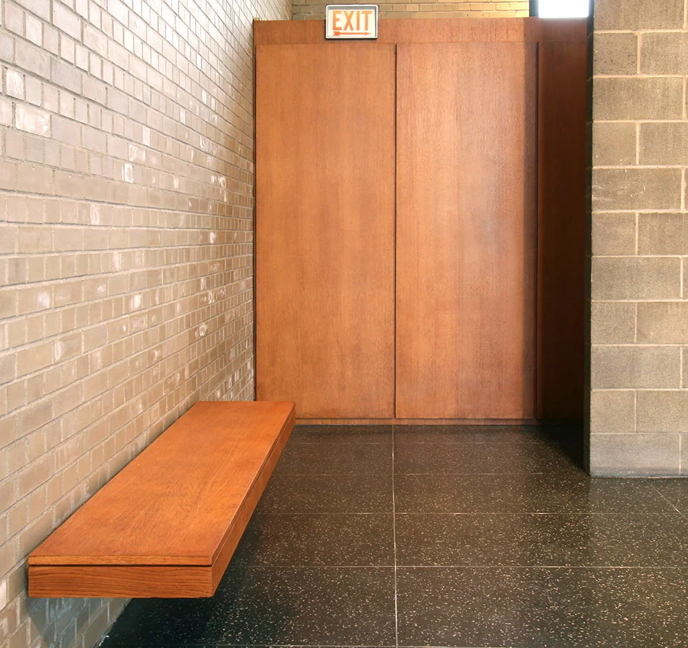 Detail from Bernacki & Associates’ work on the Robert F. Carr Memorial Chapel, a unique Chicago landmark designed by Mies van der Rohe and built in 1952
