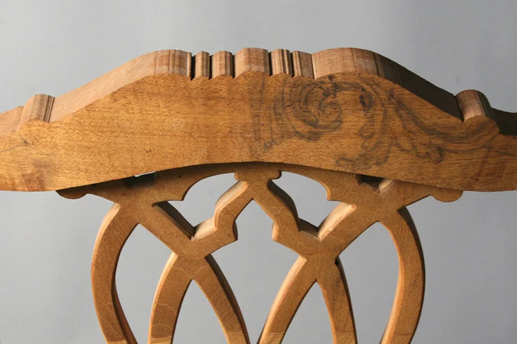 Chippendale chair back prototype prepared for hand carving